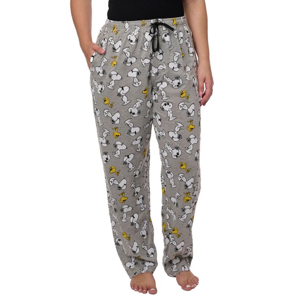 New Peanuts Women's Snoopy Pajama Pants Woodstock Lounge Wear Comfortable Soft